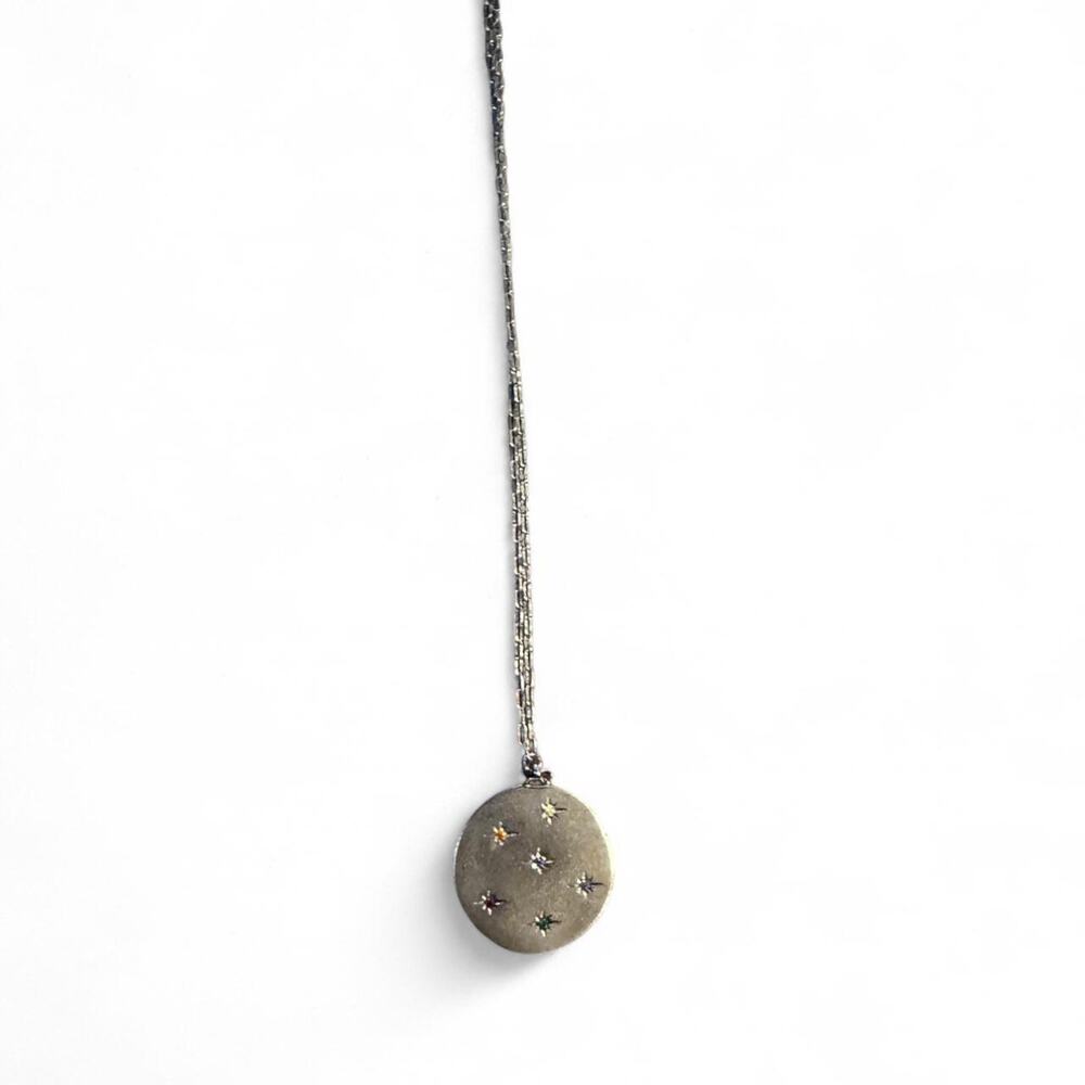 TAI Silver Star Necklace with Rainbow Stars
